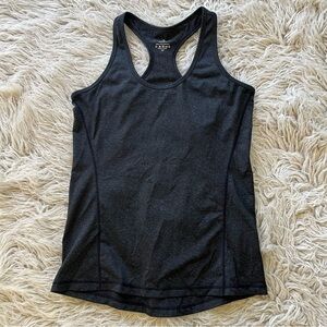 like new Icyzone heather black/dark grey racerback workout tank size M